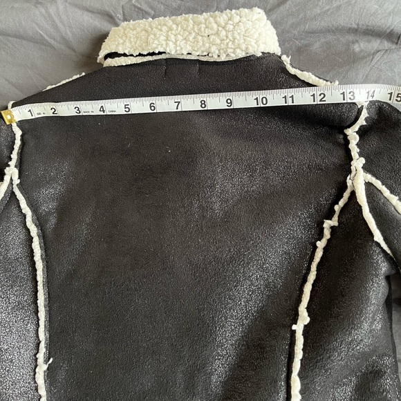 Girls sherpa motorcycle jacket by Splendid size 12 - Picture 8 of 12